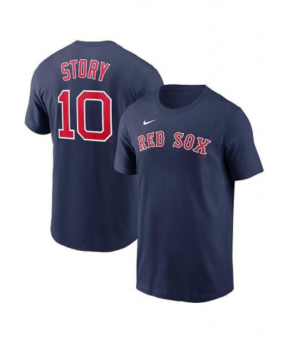 Men's Trevor Story Navy Boston Red Sox Name and Number T-shirt $29.99 T-Shirts