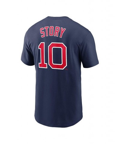 Men's Trevor Story Navy Boston Red Sox Name and Number T-shirt $29.99 T-Shirts