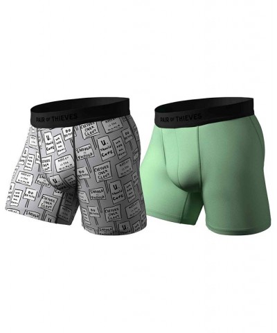 Men's 2-Pk. Hustle Boxer Briefs Gray $17.76 Underwear