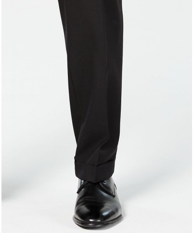 Men's Classic-Fit UltraFlex Stretch Black Pleated Suit Pants Black $55.00 Pants