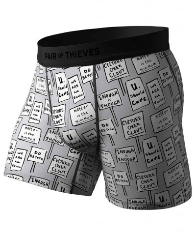 Men's 2-Pk. Hustle Boxer Briefs Gray $17.76 Underwear