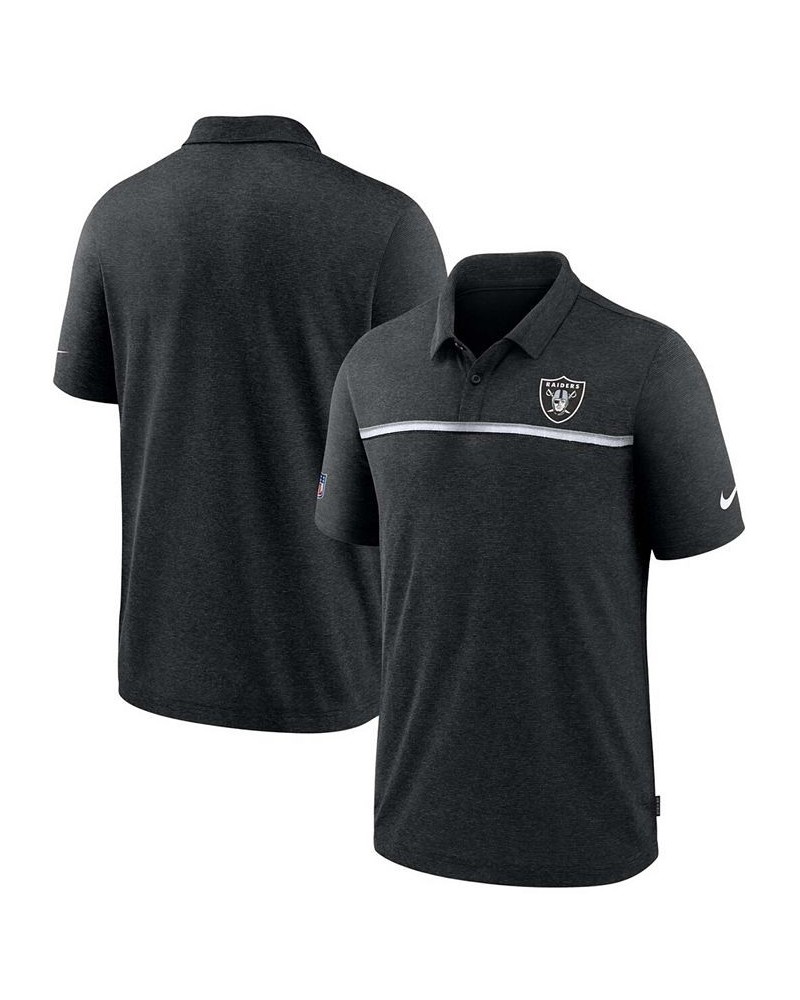 Men's Black Las Vegas Raiders Sideline Early Season Team Performance Polo $31.68 Polo Shirts