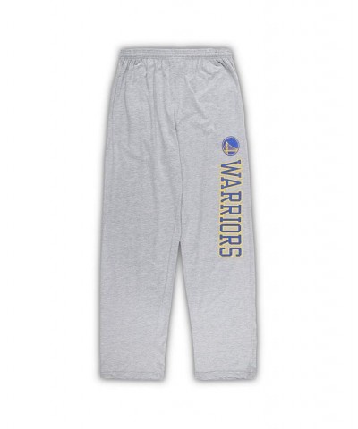 Men's Royal, Heather Gray Golden State Warriors Big and Tall T-shirt and Pajama Pants Sleep Set $42.50 Pajama