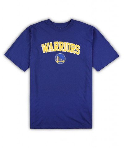 Men's Royal, Heather Gray Golden State Warriors Big and Tall T-shirt and Pajama Pants Sleep Set $42.50 Pajama