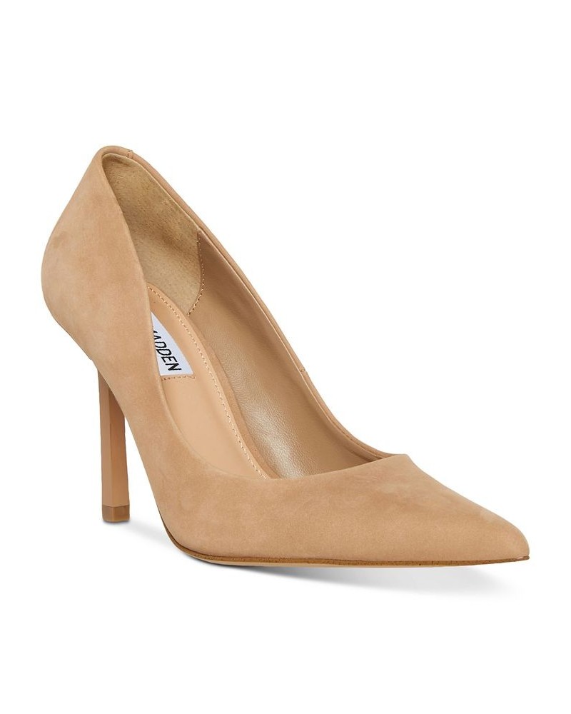 Steve Madden Women's Classie Pointed-Toe Stiletto Pumps Tan/Beige $44.69 Shoes