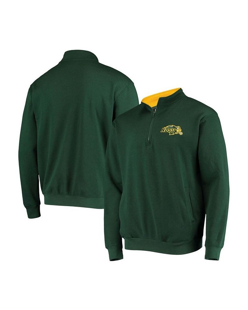 Men's Green NDSU Bison Tortugas Logo Quarter-Zip Jacket $32.39 Sweatshirt