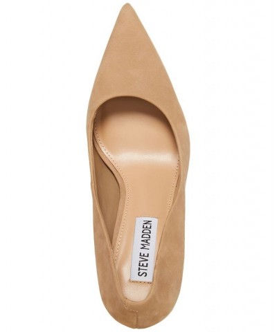 Steve Madden Women's Classie Pointed-Toe Stiletto Pumps Tan/Beige $44.69 Shoes