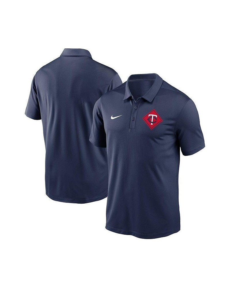 Men's Navy Minnesota Twins Diamond Icon Franchise Performance Polo Shirt $33.14 Polo Shirts