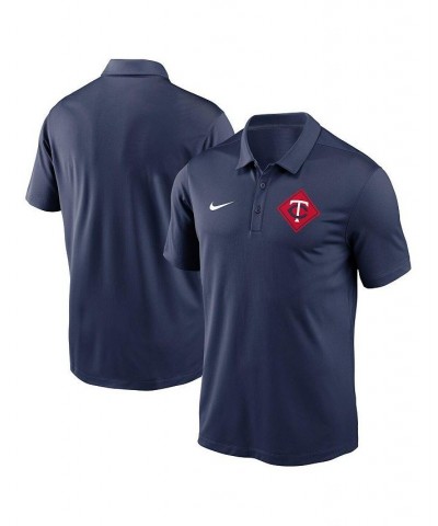 Men's Navy Minnesota Twins Diamond Icon Franchise Performance Polo Shirt $33.14 Polo Shirts