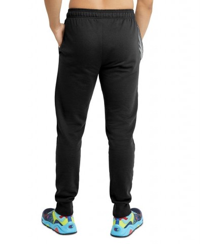 Men's Powerblend Fleece Logo Jogger Sweatpants Black $21.20 Pants