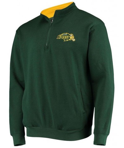 Men's Green NDSU Bison Tortugas Logo Quarter-Zip Jacket $32.39 Sweatshirt