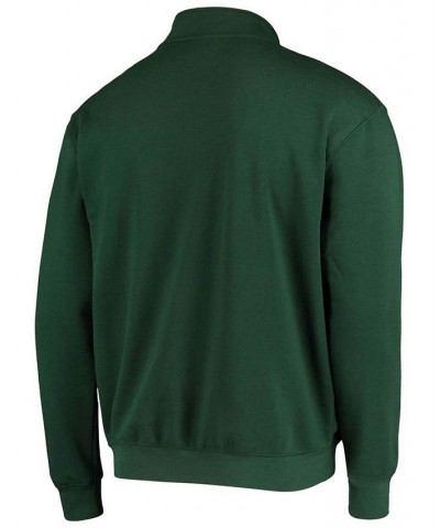 Men's Green NDSU Bison Tortugas Logo Quarter-Zip Jacket $32.39 Sweatshirt