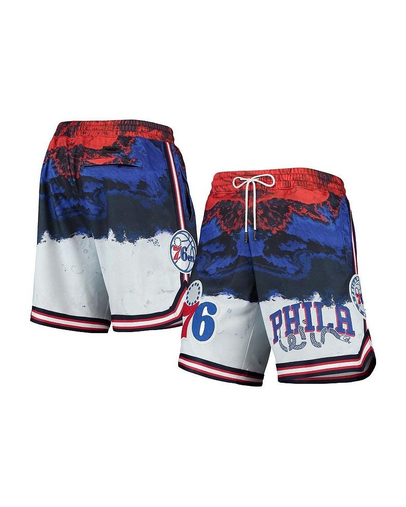 Men's Philadelphia 76ers Americana Dip-Dye Shorts $44.00 Shorts