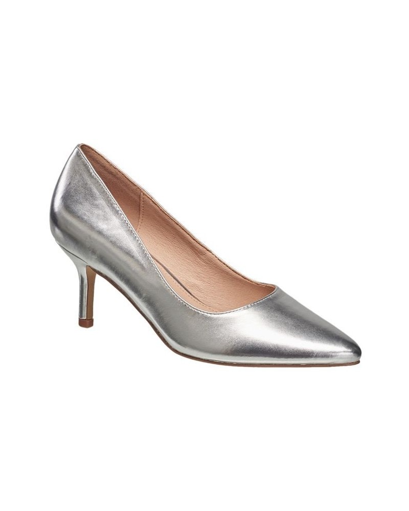 Women's Kate Flex Pumps Silver $44.10 Shoes