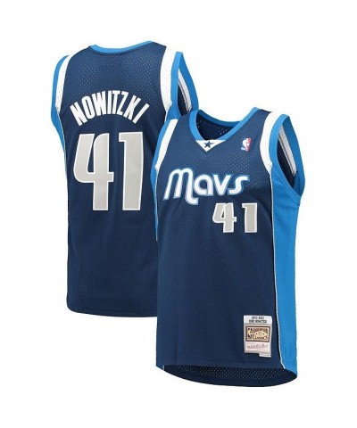 Men's Dirk Nowitzki Navy Dallas Mavericks 2011-12 Hardwood Classics Swingman Jersey $53.28 Jersey