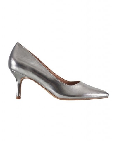 Women's Kate Flex Pumps Silver $44.10 Shoes