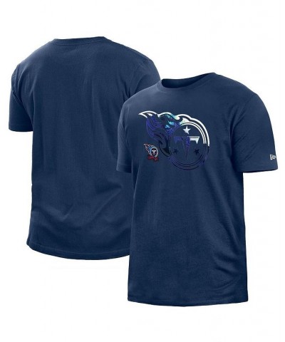 Men's Navy Tennessee Titans 2022 Sideline Ink Dye T-shirt $21.45 T-Shirts