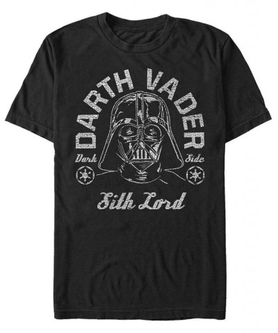 Star Wars Men's A New Hope Distressed Vader The Sith Lord Short Sleeve T-Shirt Black $17.50 T-Shirts