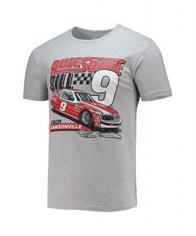 Men's Heathered Gray Bill Elliott Legends T-shirt $16.45 T-Shirts