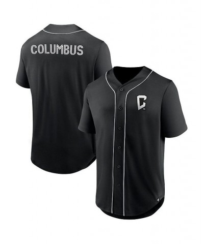 Men's Branded Black Columbus Crew Third Period Fashion Baseball Button-Up Jersey $32.20 Jersey