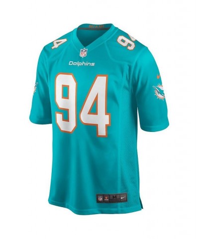 Men's Christian Wilkins Aqua Miami Dolphins Game Jersey $36.38 Jersey