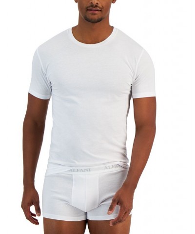 Men's 4-Pk. Slim-Fit Solid Cotton T-Shirts White $17.40 Undershirt