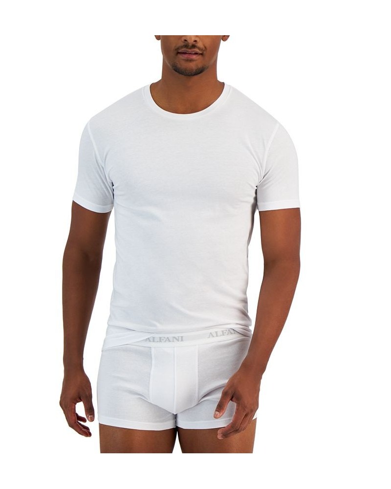 Men's 4-Pk. Slim-Fit Solid Cotton T-Shirts White $17.40 Undershirt