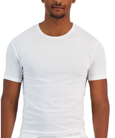 Men's 4-Pk. Slim-Fit Solid Cotton T-Shirts White $17.40 Undershirt