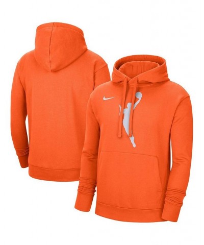 Men's Orange WNBA Logowoman Pullover Hoodie $42.39 Sweatshirt