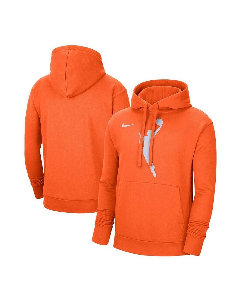 Men's Orange WNBA Logowoman Pullover Hoodie $42.39 Sweatshirt